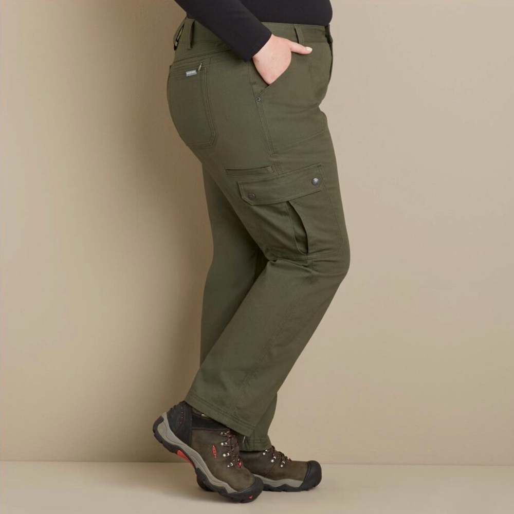 Duluth Trading Co Women's Straight Leg Jeans - Forest Green